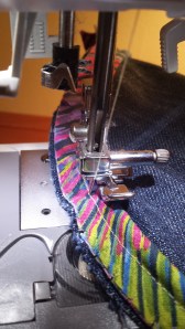 sewing piping on