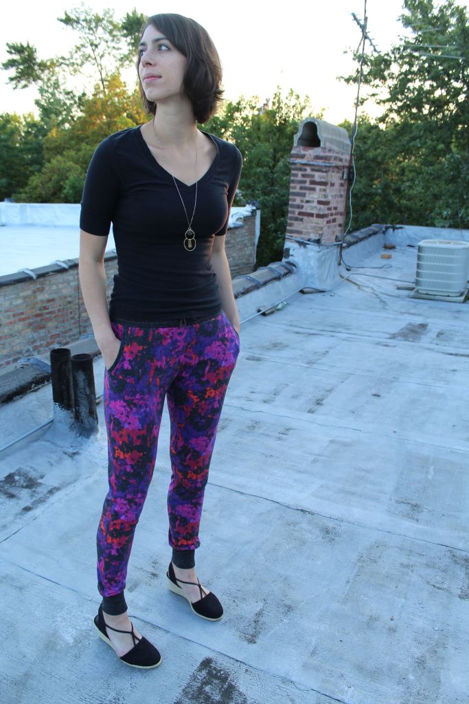 floral hudson pant looking