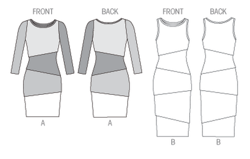 vogue 8904 marcy tilton shingle dress