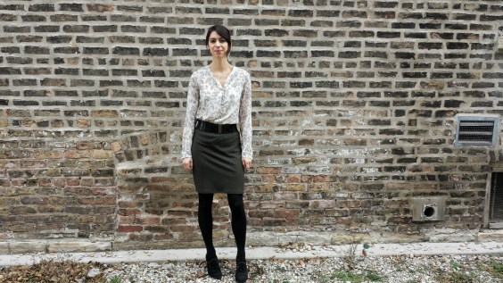 how to style a knit skirt