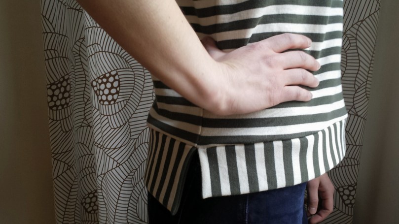 linden sweatshirt view B grainline studio split hem