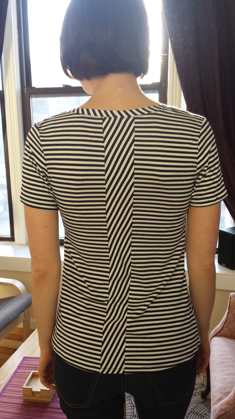 deer and doe plantain tee geometric stripes