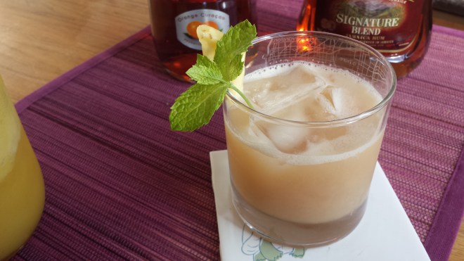 mai tai with homemade orgeat