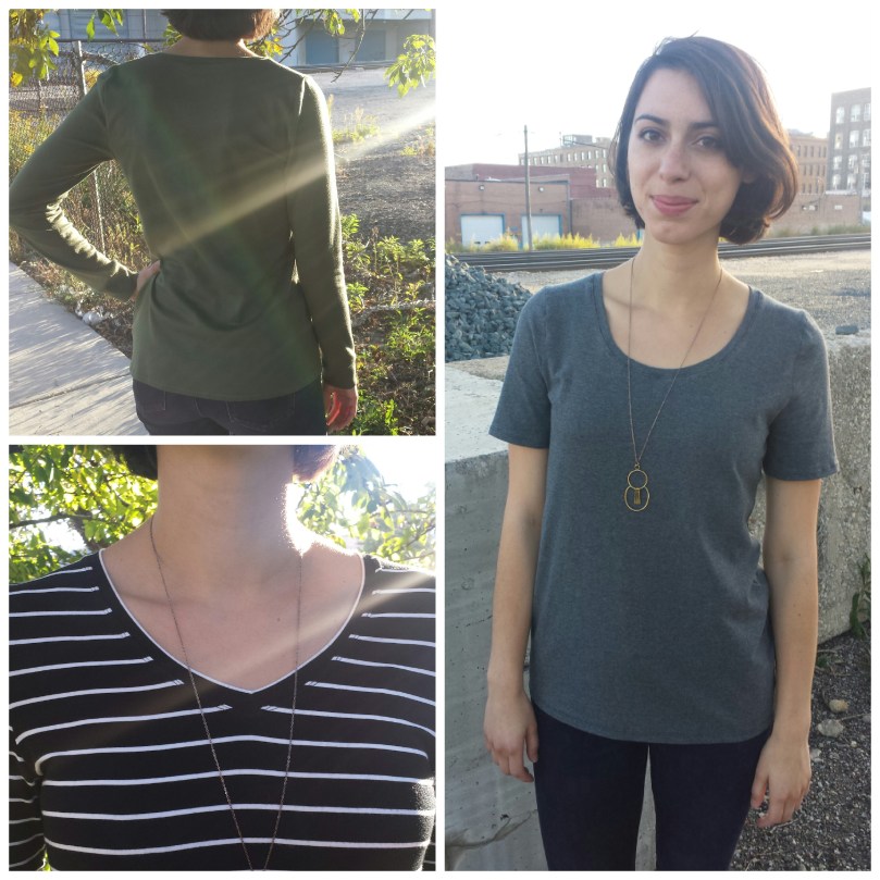 three grainline studio lark tees