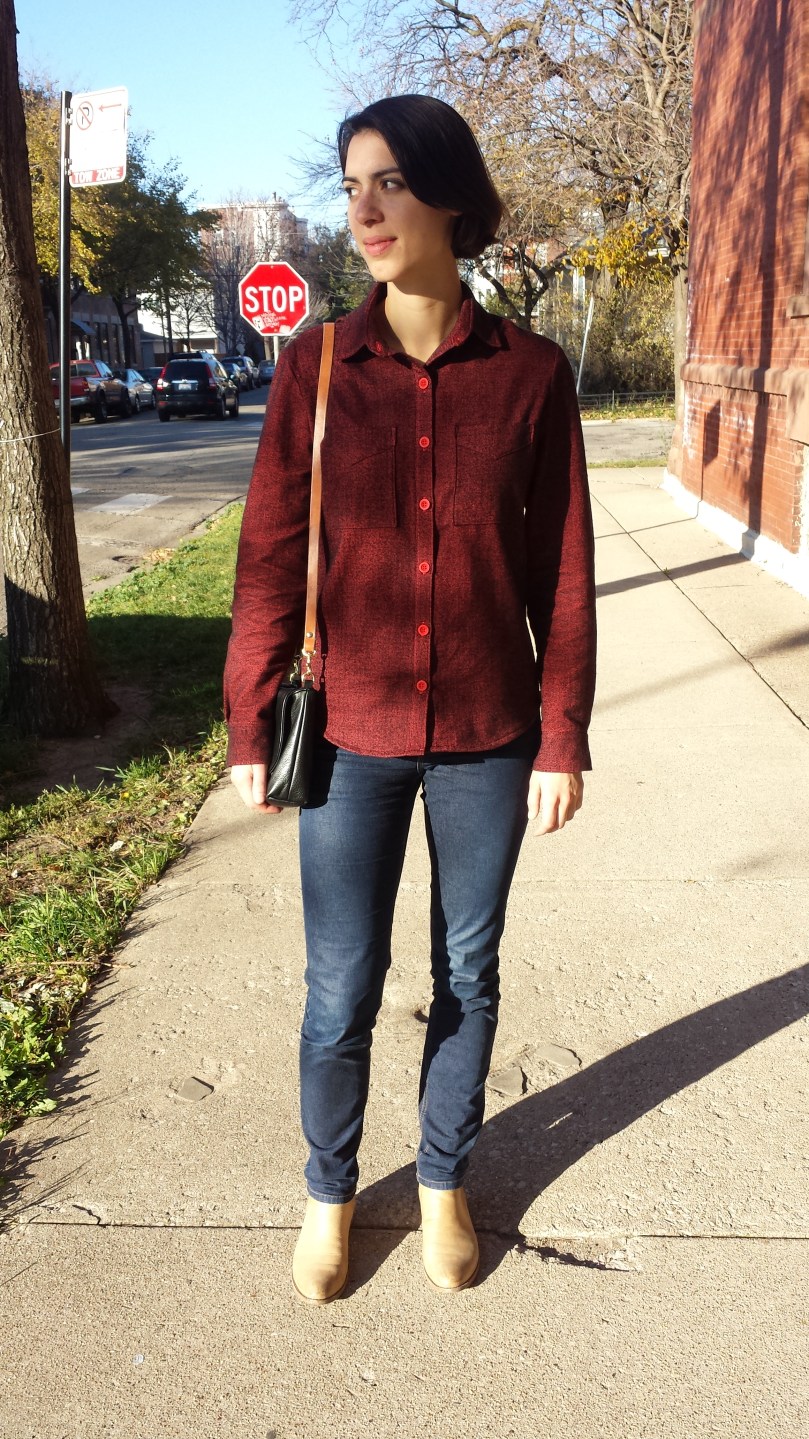 archer button up in flannel