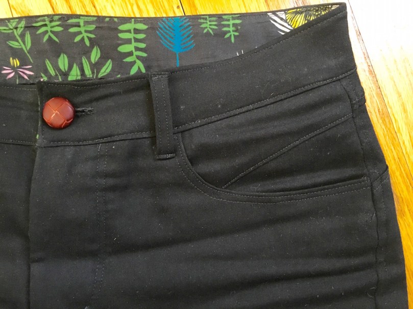 front pocket detail