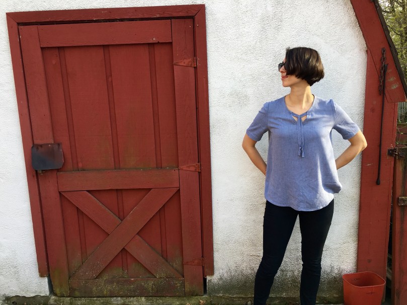 handmade chambray top