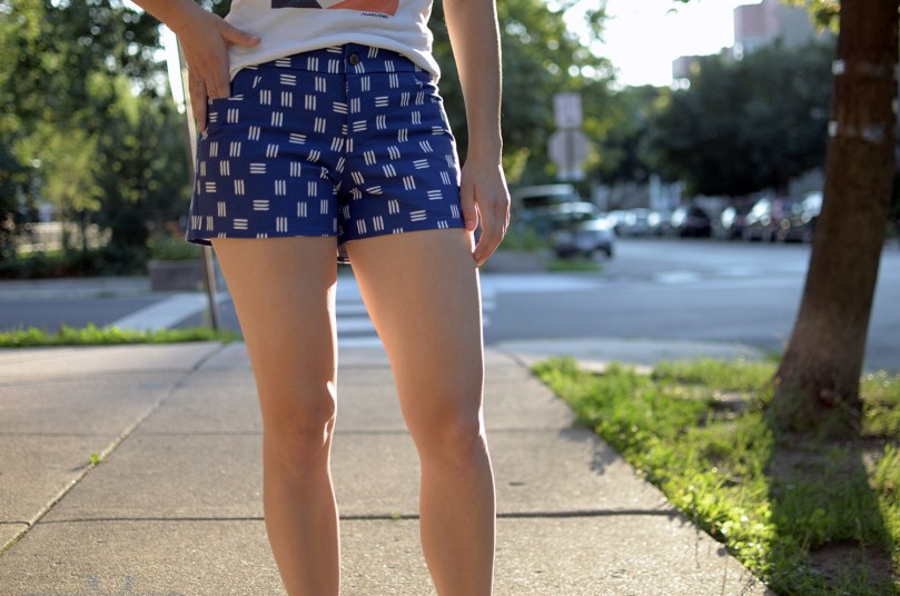 maritime shorts closeup