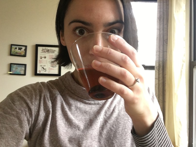 drinking a manhattan
