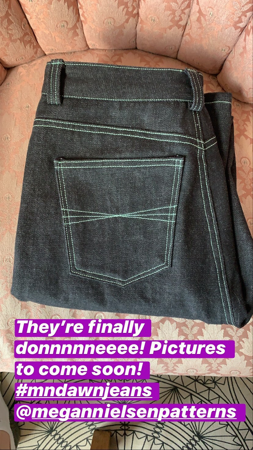 Insta post of MN dawn jeans